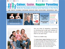 Tablet Screenshot of calmerparenting.co.uk